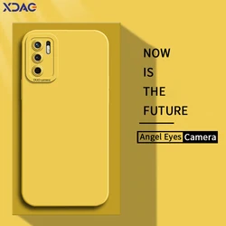 Angel Eyes Liquid Silicone Case for Xiaomi Redmi Note 10 10T Pro 5G Soft Silicone Shockproof Phone Cover Note10Pro 10TPro Fundas