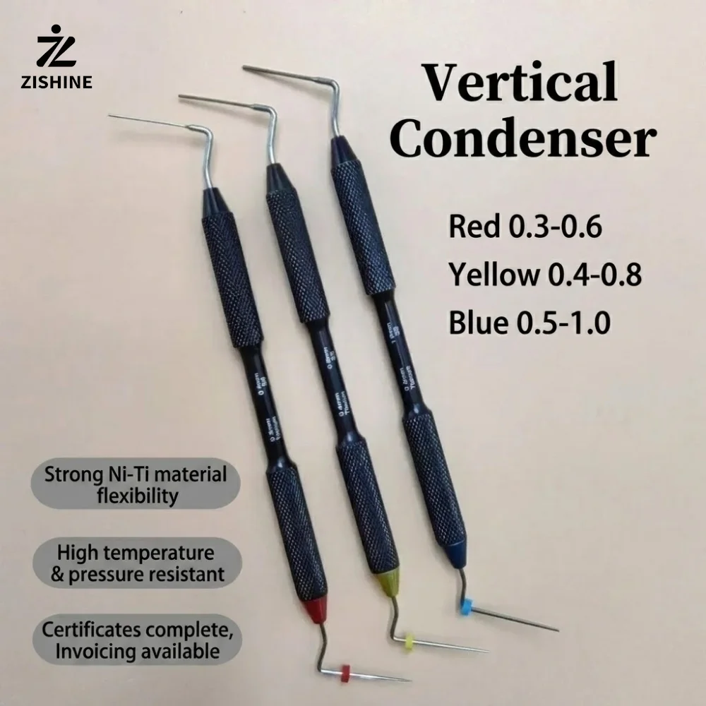 Dental Root Canal Plugger Double Ended Endo Vertical Condenser 1/3Pcs Set High Temperature Resistant Dentistry Instrument