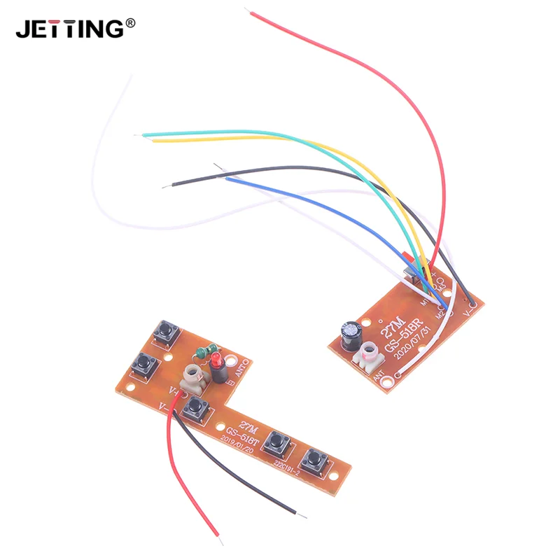 New 5CH RC Remote Control 27MHz Circuit PCB Transmitter And Receiver Board With Antenna Radio System Car Accessories