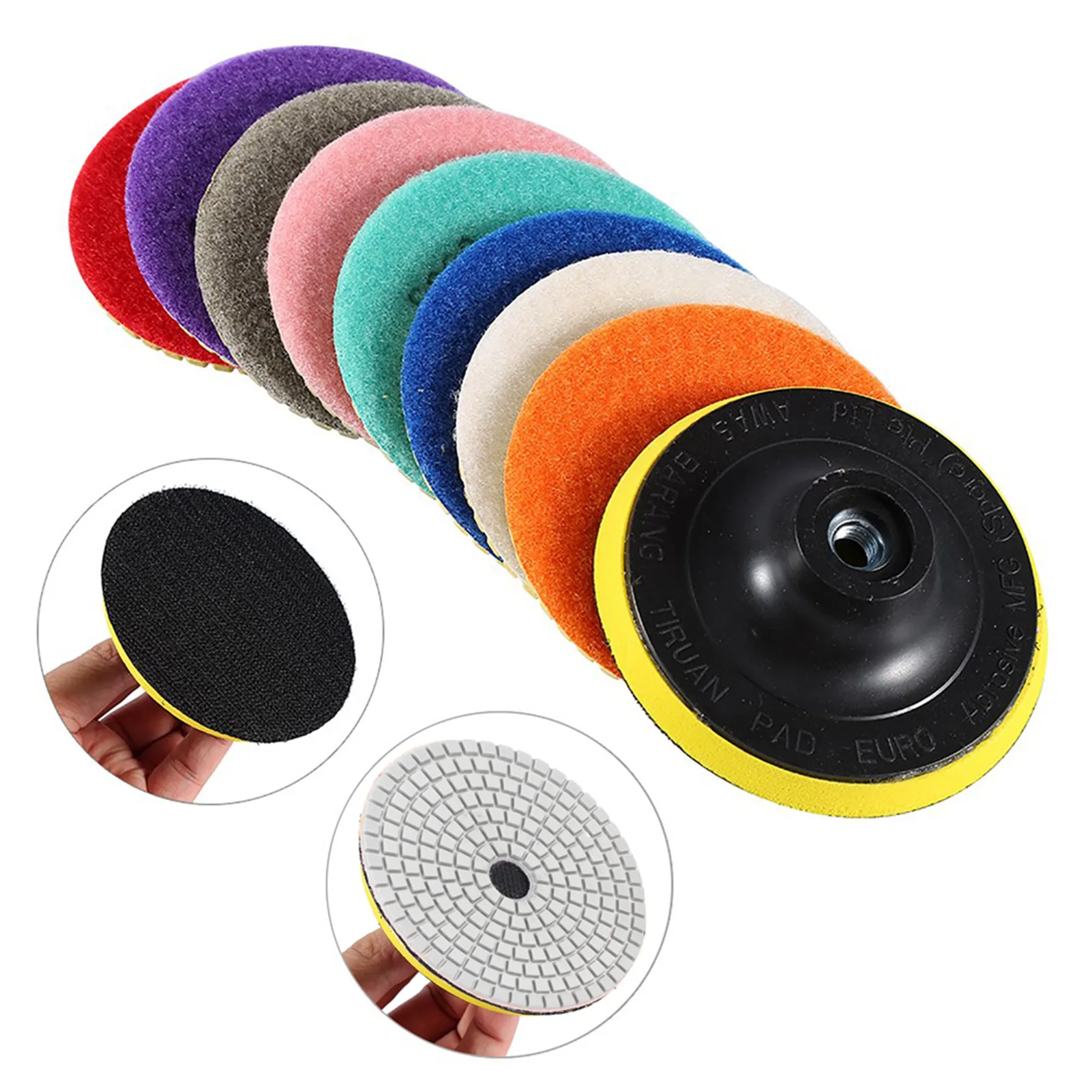 Grinding Discs Polishing Discs Wet  Polishing Pads Grinding Discs For Granite Concrete Marble Polish 100mm Polishing Pads