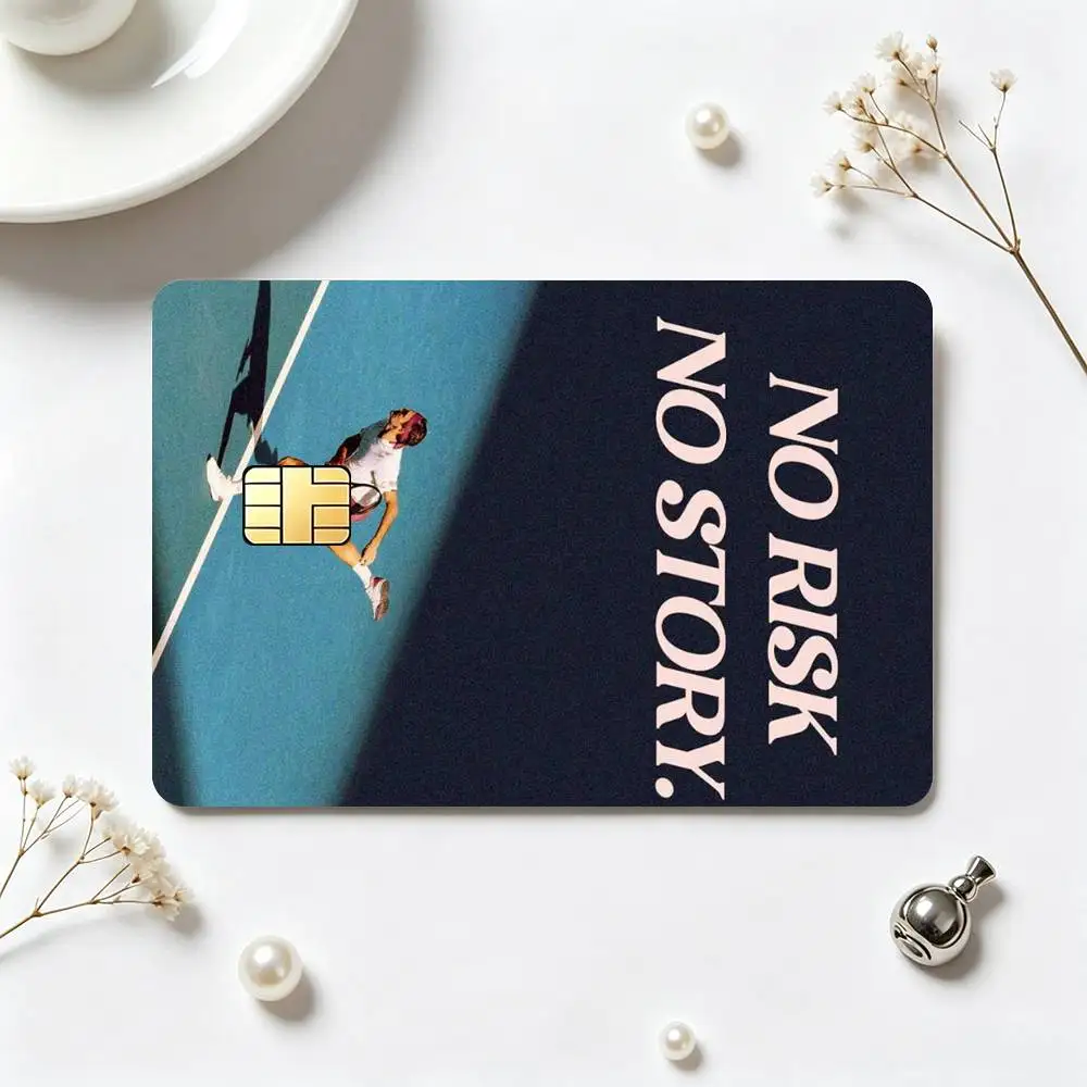 Tennis R-Roger Federer  Credit Card HD Stickers Small Chip Waterproof Sticker Game Card Decal Gift