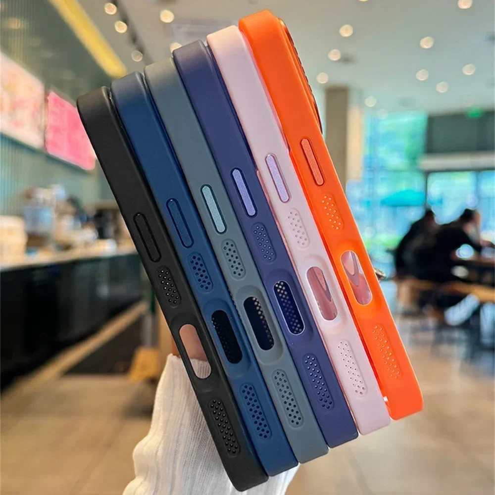 جديد فاخر واضح ل Magsafe إطار تبديد الحرارة جراب هاتف آيفون 16 15 14 13 12 11 برو ماكس الاكريليك الغطاء الخلفي الواقي #5