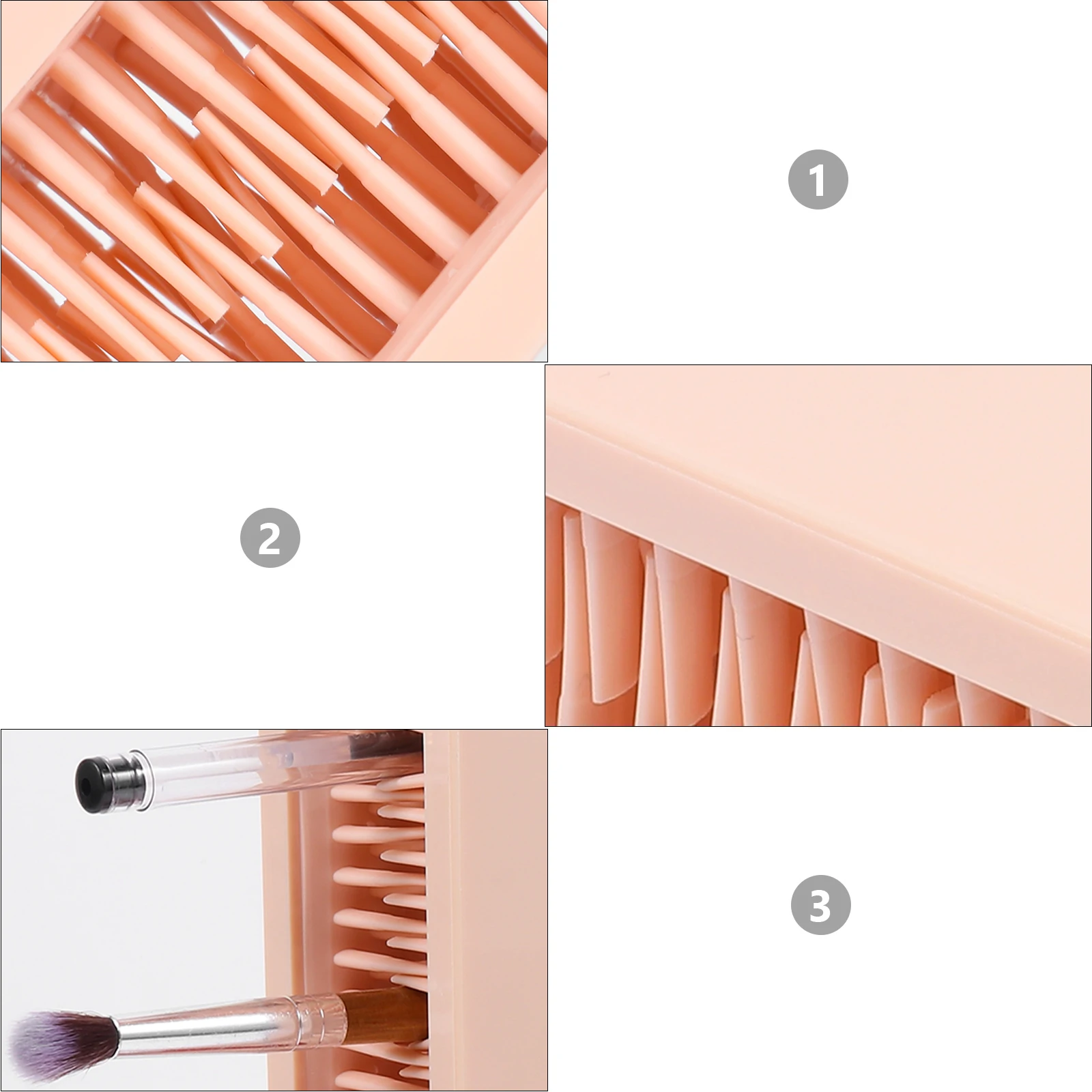 

Makeup Brush Rack Large Capacity Elastic ganizer St Desktop Container Beauty Tool Brush Rack Holder