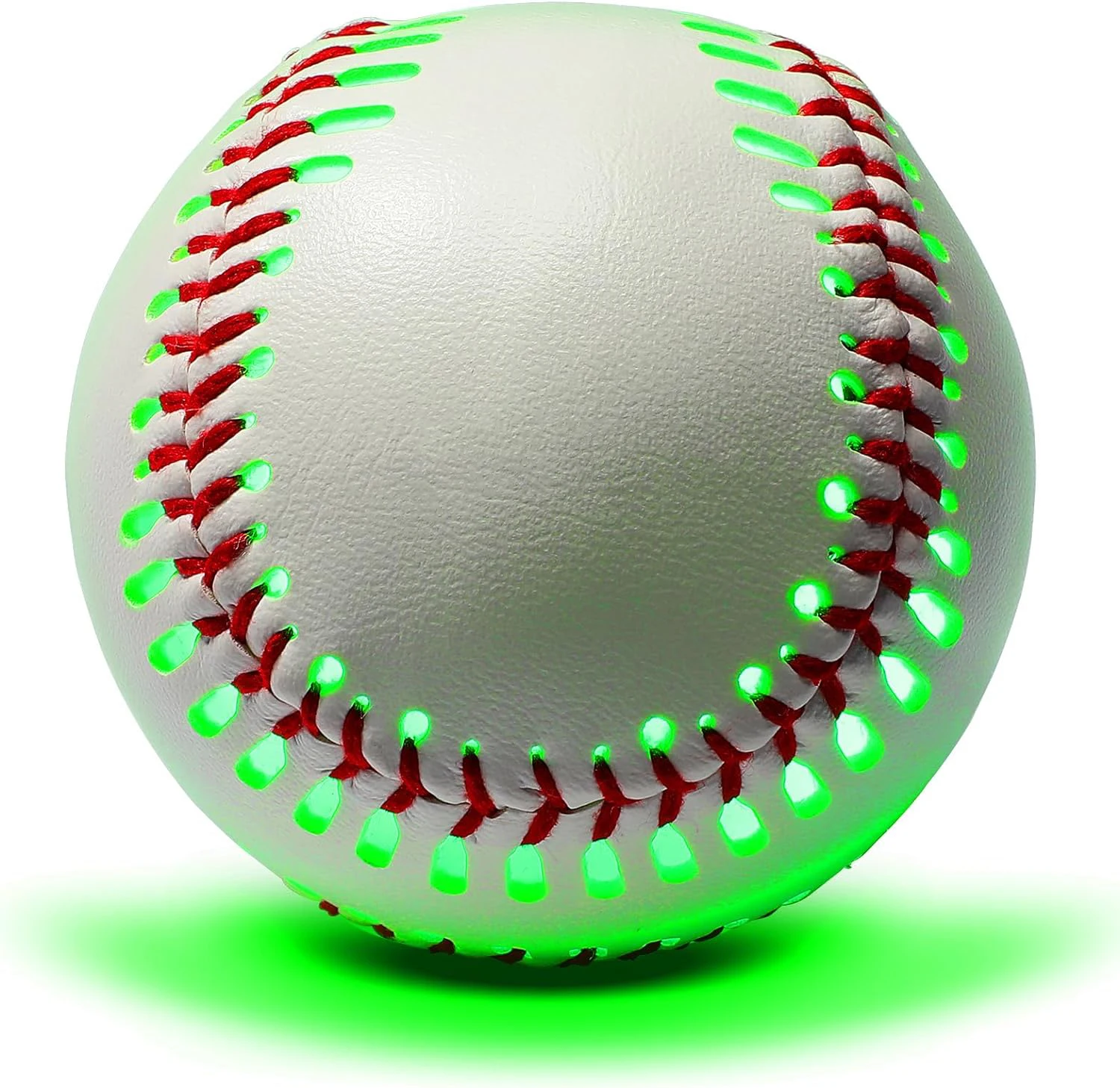 Basebol de treino luminescente, light up, brilho no escuro, clarear com 6 cores em mudança, presente infantil