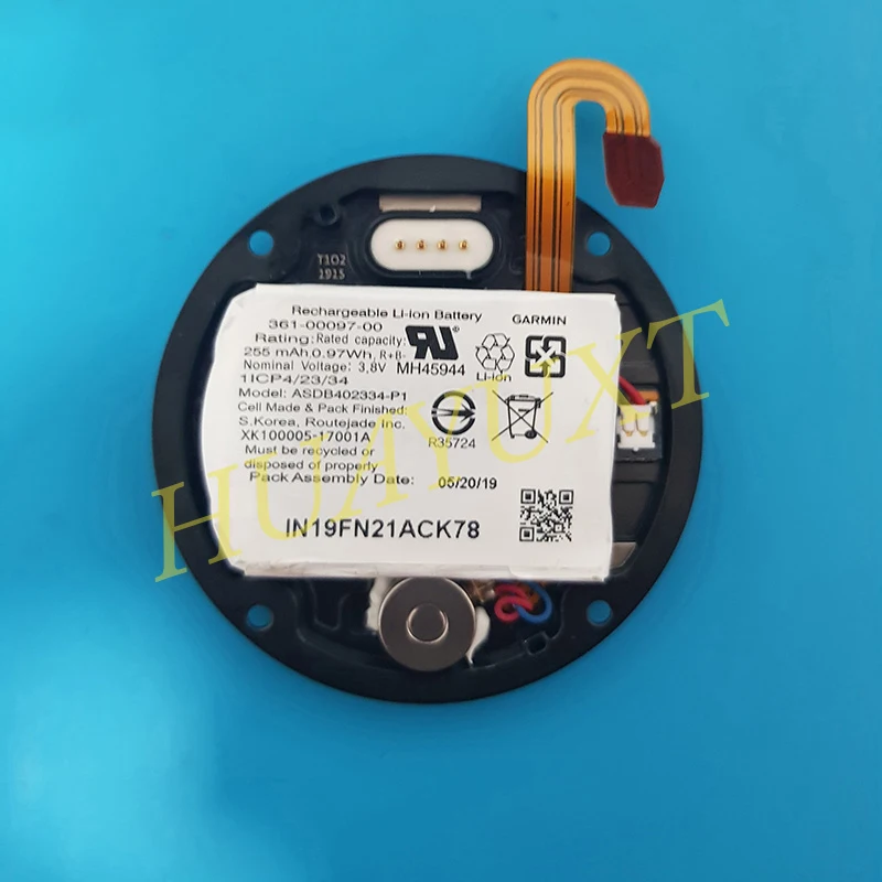 Garmin Fenix 5 Plus용 GPS 시계 후면 커버 케이스, 충전식 리튬 이온 배터리 교체 부품 포함