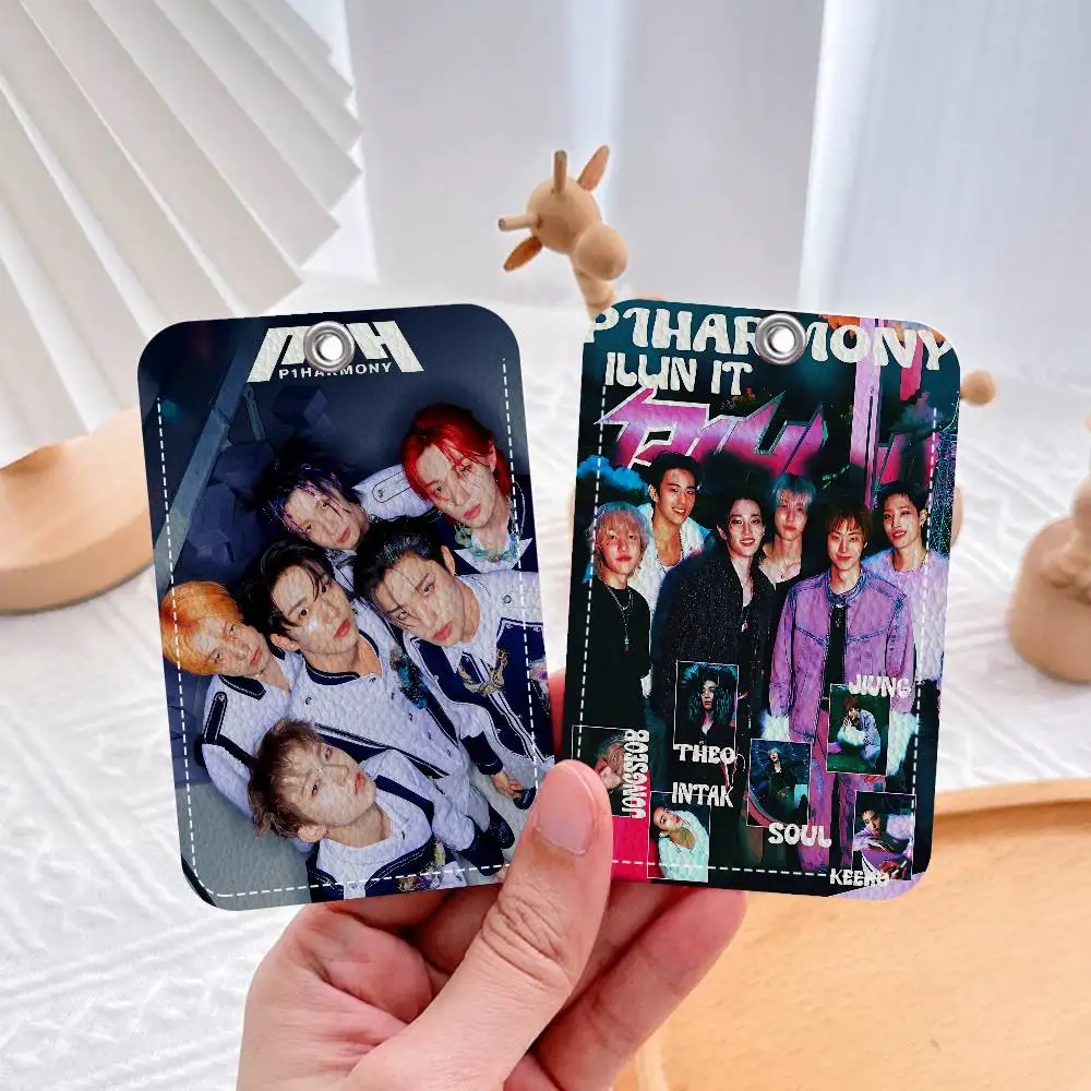 Custom P1Harmony KPOP Personalised Holder Suitable For Bank Card,Subway, Bus Card Wallet Card Case Badge Holder Keychain