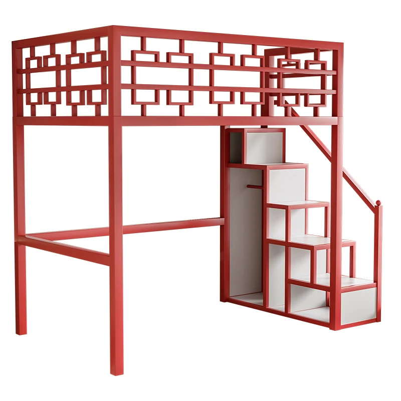 Loft bed Second floor elevated Children's bed does not interfere with each other Go to  Under table Combination bed Small