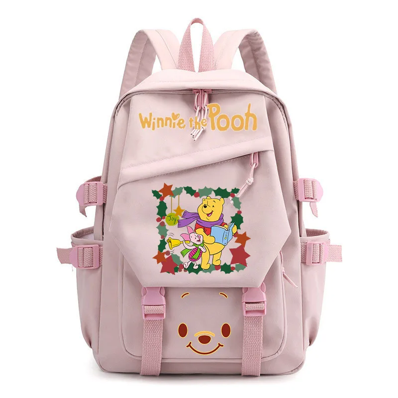 MINISO Winnie the puh plecak Anime Cosplay Unisex tornister szkolny kreskówkowy tornister torba na zewnątrz uroczy prezent