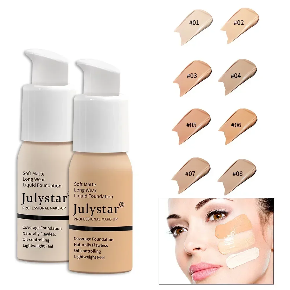 Liquid Foundation Concealer Long-lasting BB Cream Waterproof for A Lasting Bright Dry To Oily Skin Care Primer Makeup 30ml