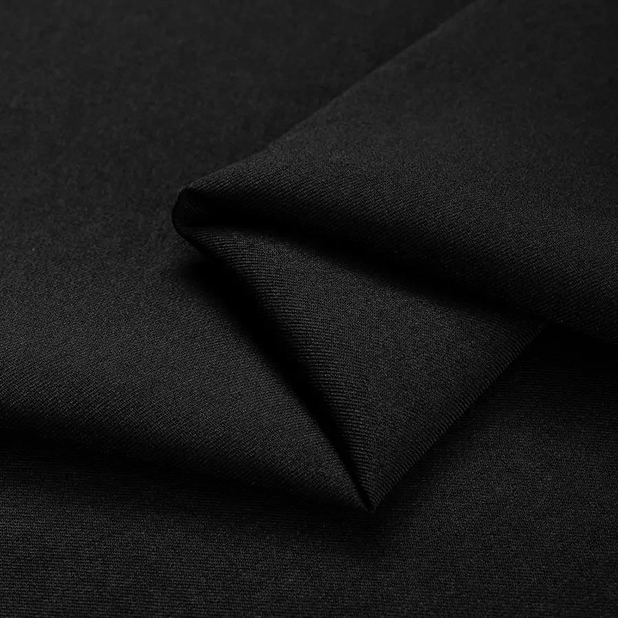 Micro Stretch Fabric for Men\\\'s Suit By The Meter for Women Uniform Skirt Pants Coat Diy Sewing Thick Anti-wrinkle Black Cloth