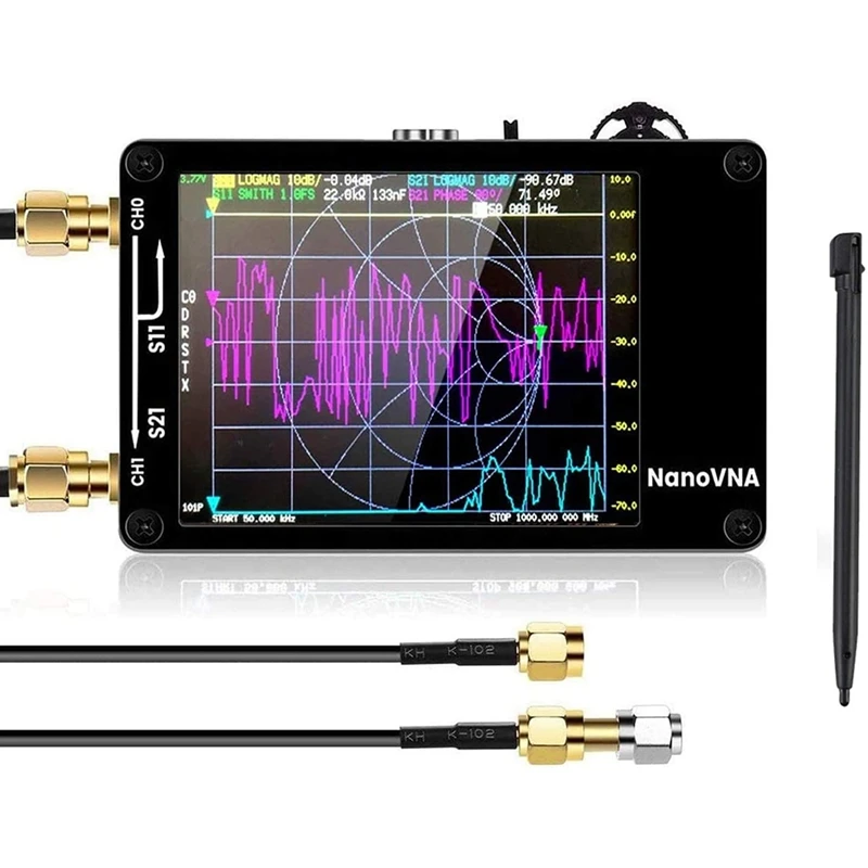 

Используется для векторного анализатора сети Nanovna, пресс-экран, Hf Vhf UHF 50 кГц-900 МГц, антенный анализатор, перезаряжаемый радиочастотный демонстрационный комплект