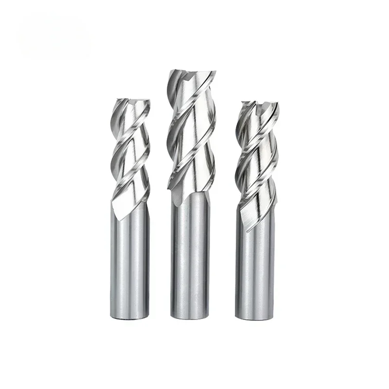 WOY NEW 3 slot milling cutters 1mm~20mm 4mm 6mm 8mm 12mmCNC machine tool lathe chrome containing metal 3 flute milling cutters