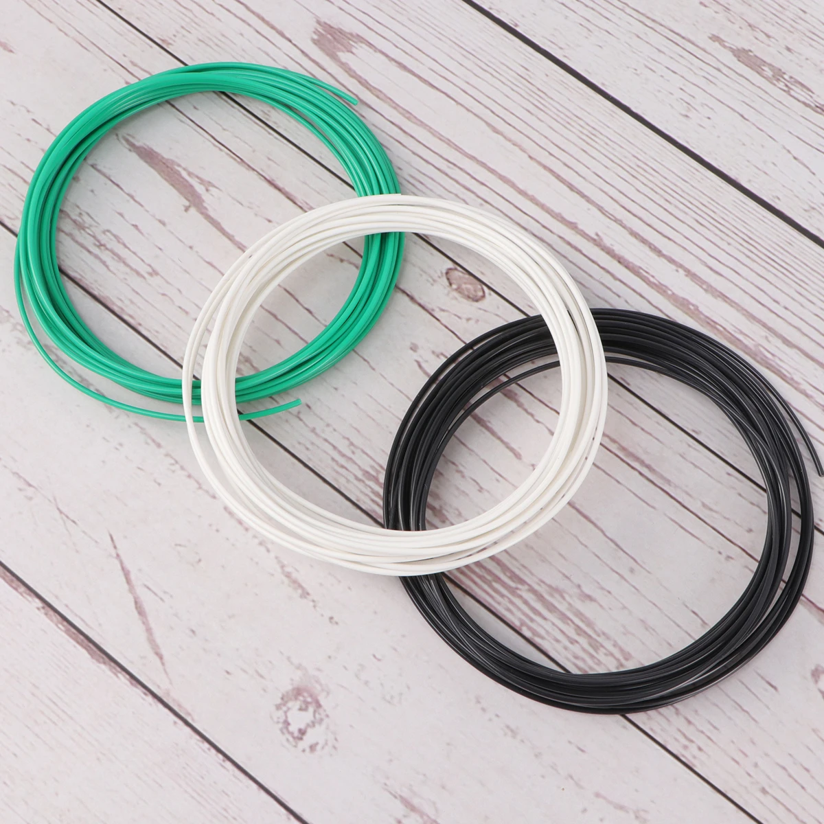 

5pcs 1.75mm 3D Printing Pen Filament Refills Filament Refill (ABS 5M Black, White, Yellow, Red and Green)