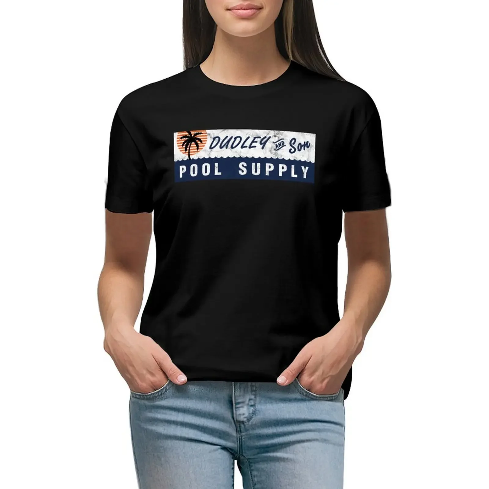 

Dudley & Son Pool Supply - Vintage T-Shirt quick-drying graphics shirts graphic tees plain new edition t shirts for Women