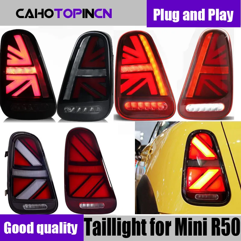 Car LED Taillight Tail Light For Mini R50 R52 R53 Cooper Rear Running Light + Brake Lamp + Reverse + Dynamic Turn Signal