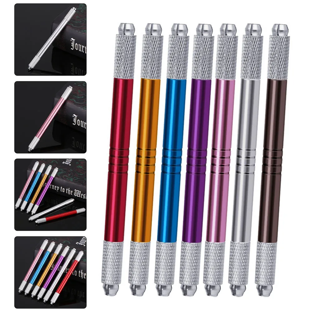

7Pcs Eyebrow Tattoos Pen Embroidered Manual Microblading Pencil Comfortable Grip Professional Beauty Tool