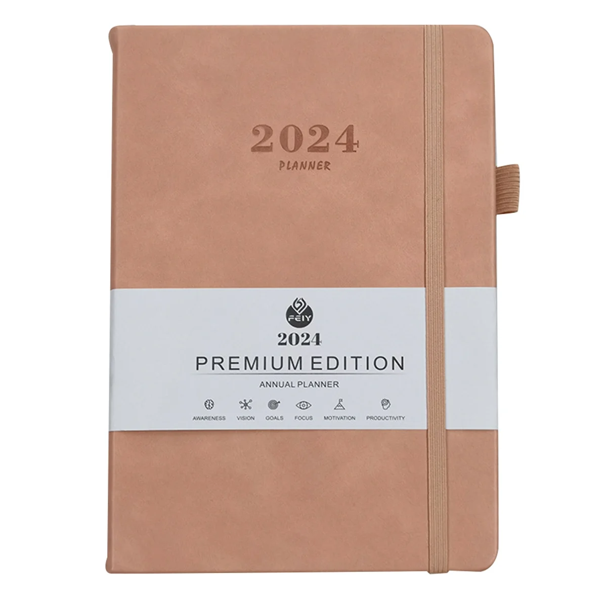 

ADP-2024 Diary A5 Diary Week to View A5 Daily Planner Notebook for Office Diary for 2024 Pink