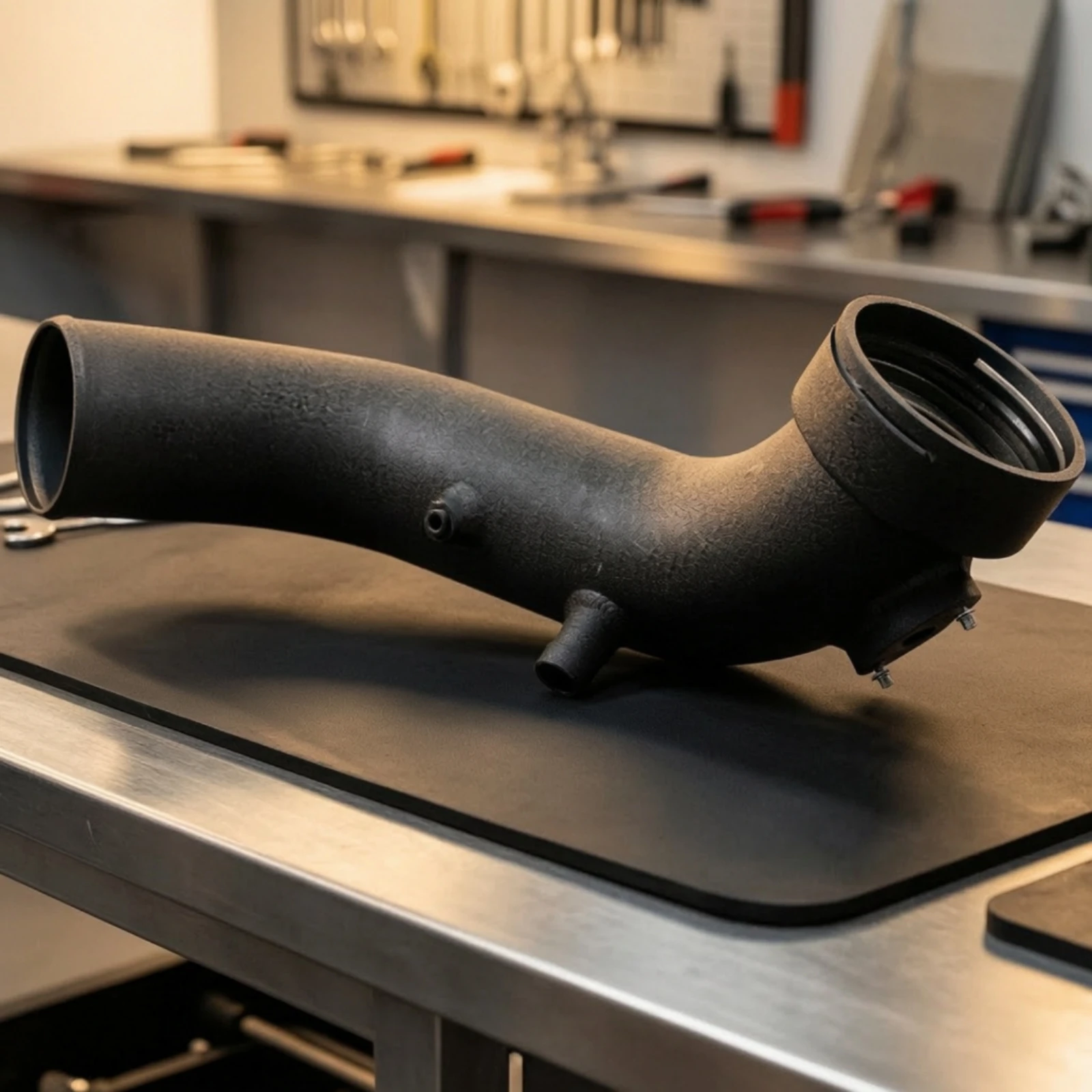 

Turbo Intake Pipe Kit Aluminum Intercooler Piping Kit with Clamps Intake Pipe with Clamps Lightweight Tube Set High-Performance