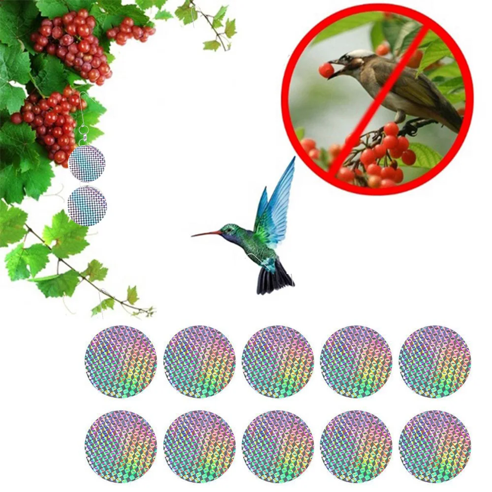 Outdoor For Garden Courtyard Window Car Anti Bird Bird Scare Sticker Pest Control Bird Repellent Discs Deterrent Reflector