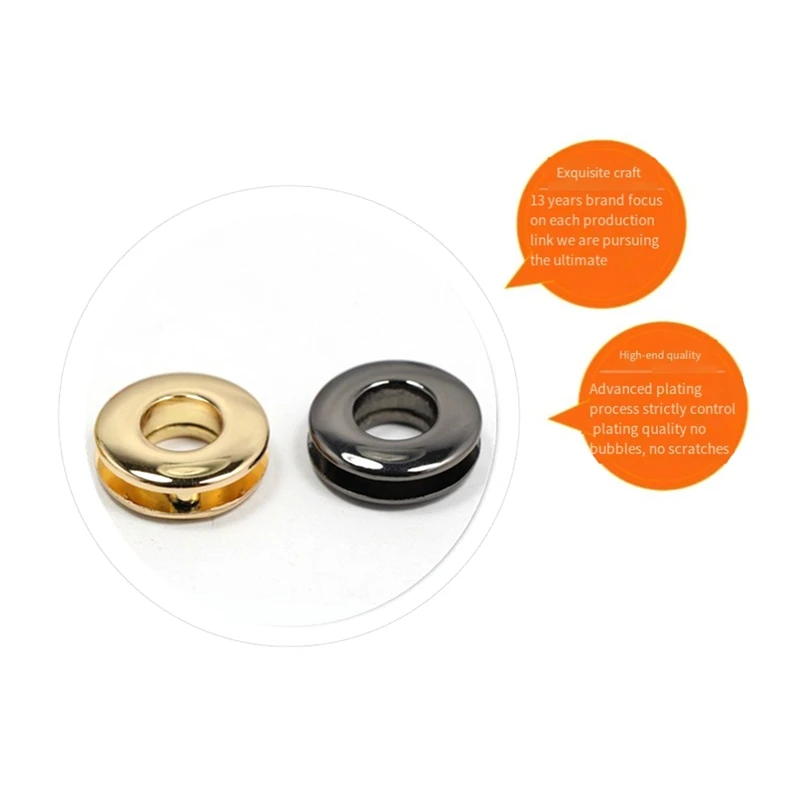 Ojales traseros de tornillo de Metal con arandelas de arandela, accesorio de artesanía de cuero para bolso, ropa, zapatos, ropa, decoración de Jeans