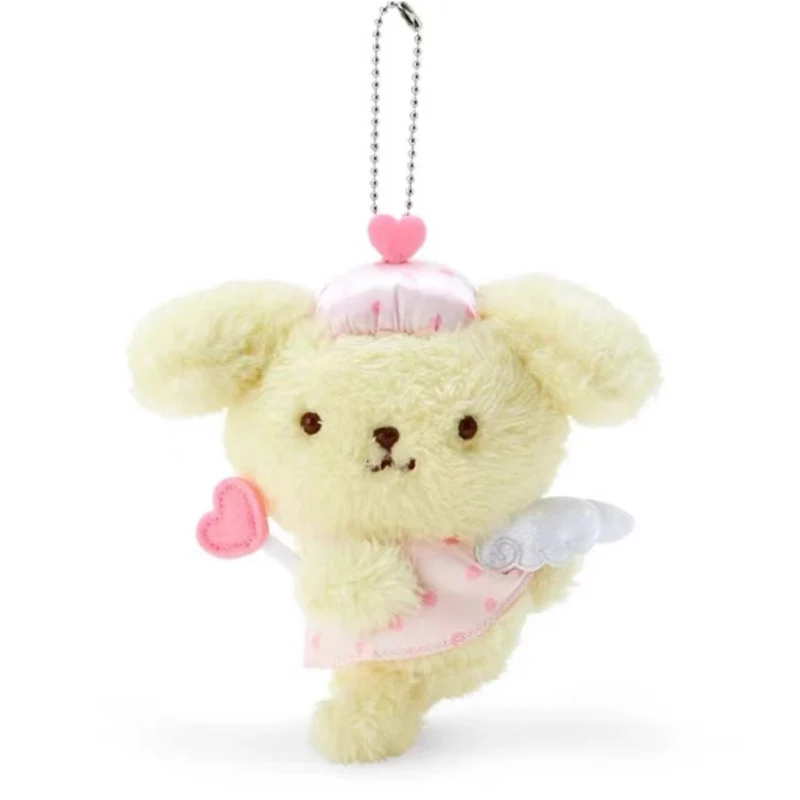 12cm Sanrio Plush Stuffed Toys Kuromi Cinnamoroll My Melody Cartoon Anime Figure Cute Keychain Pendant Dolls Kids Birthday Gifts