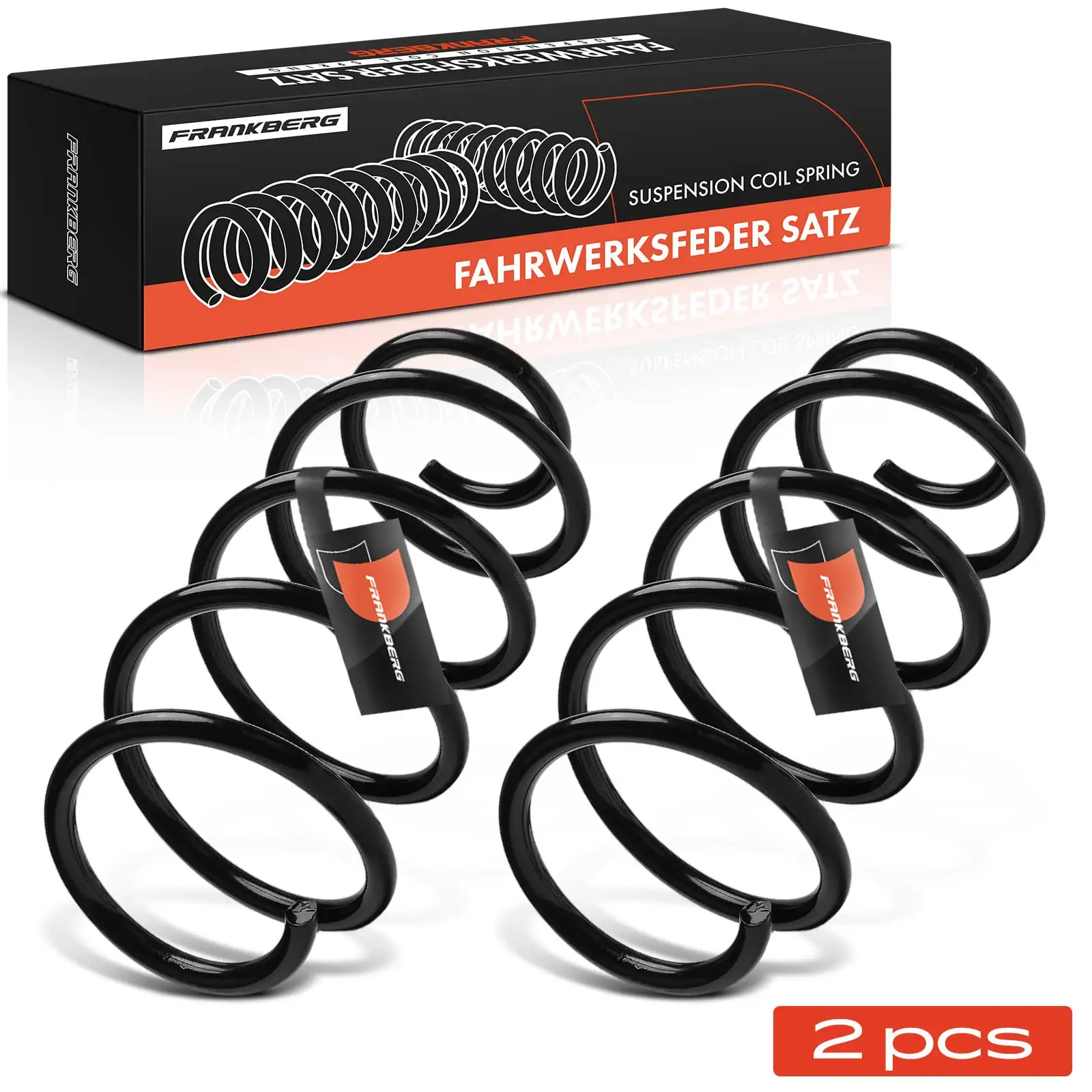 Frankberg 2x ressorts de châssis, ressorts d'essieu avant gauche et droit pour Ford Focus III Focus III Tournament 1.0L 1.6L 2010-2020 1872102