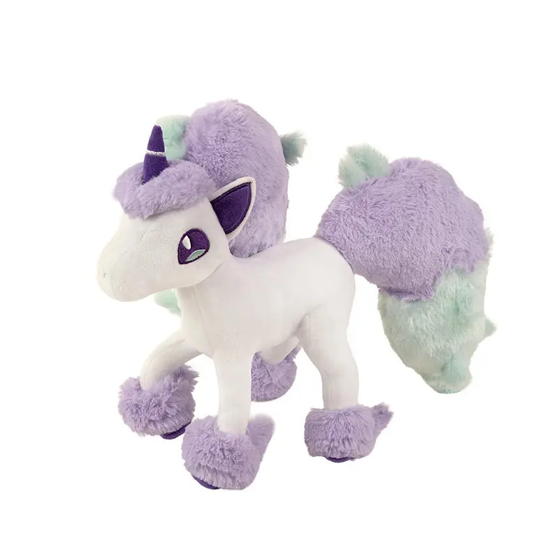 Pokémon "Galloping Start" Galarian Ponyta & Rapidash Plush Keychain & Metal Pin Set - Year of the Horse Gift view 6