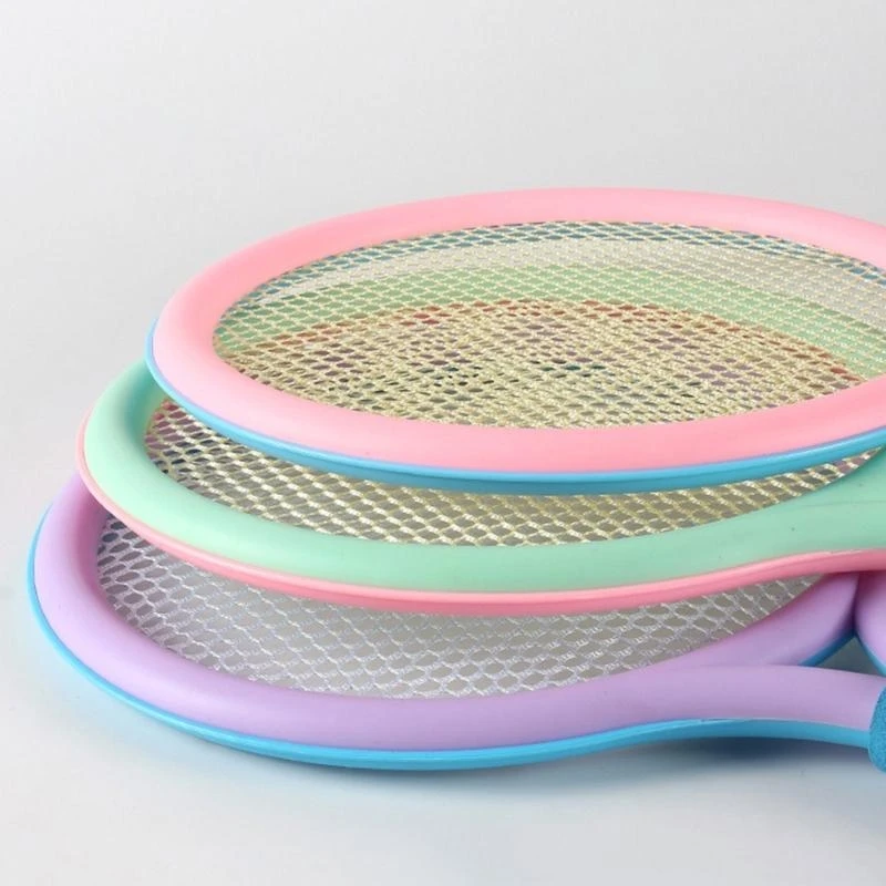 

Kids Tennis Racquet Set Small Badminton Rackets with Shuttlecocks Balls Indoors