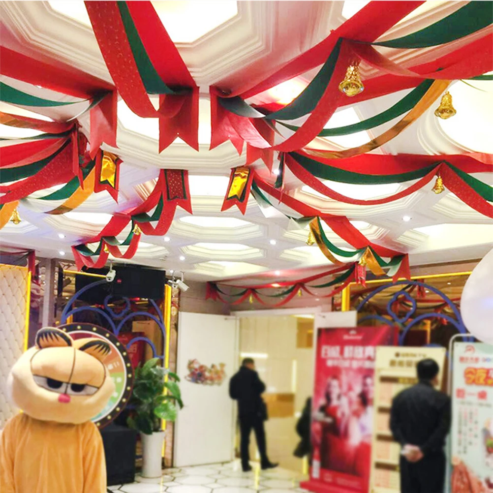 

2 M Decoration Xmas Ceiling Christmas Wave Bunting Hanging Decorations