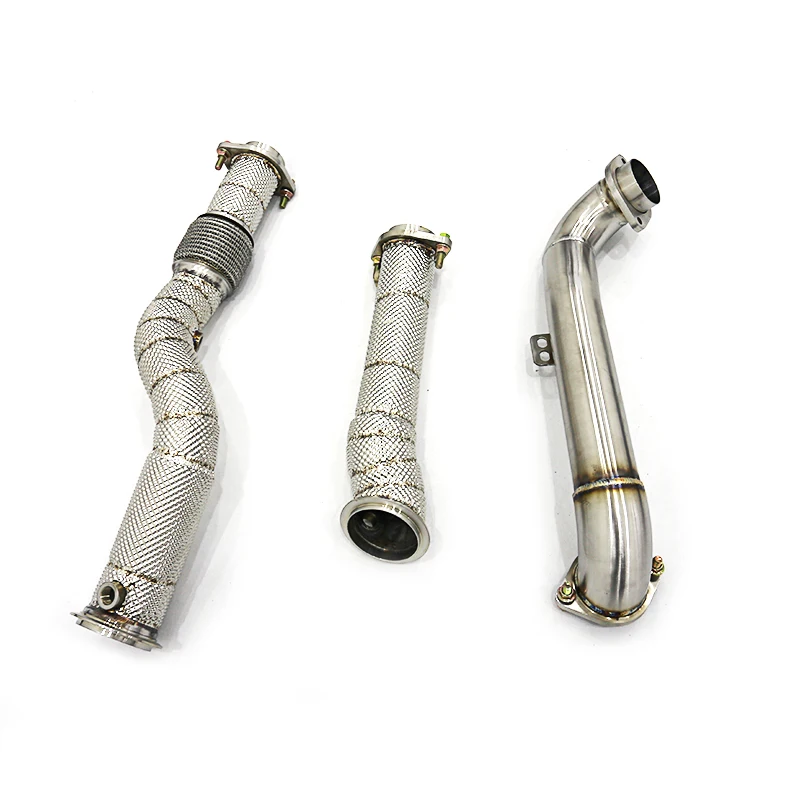 

OEM Free Flow Downpipe for M2 G87 3.0T 2019-2023 Performance DownPipe Stainless Steel Heat Shield Exhaust Without Catalyst