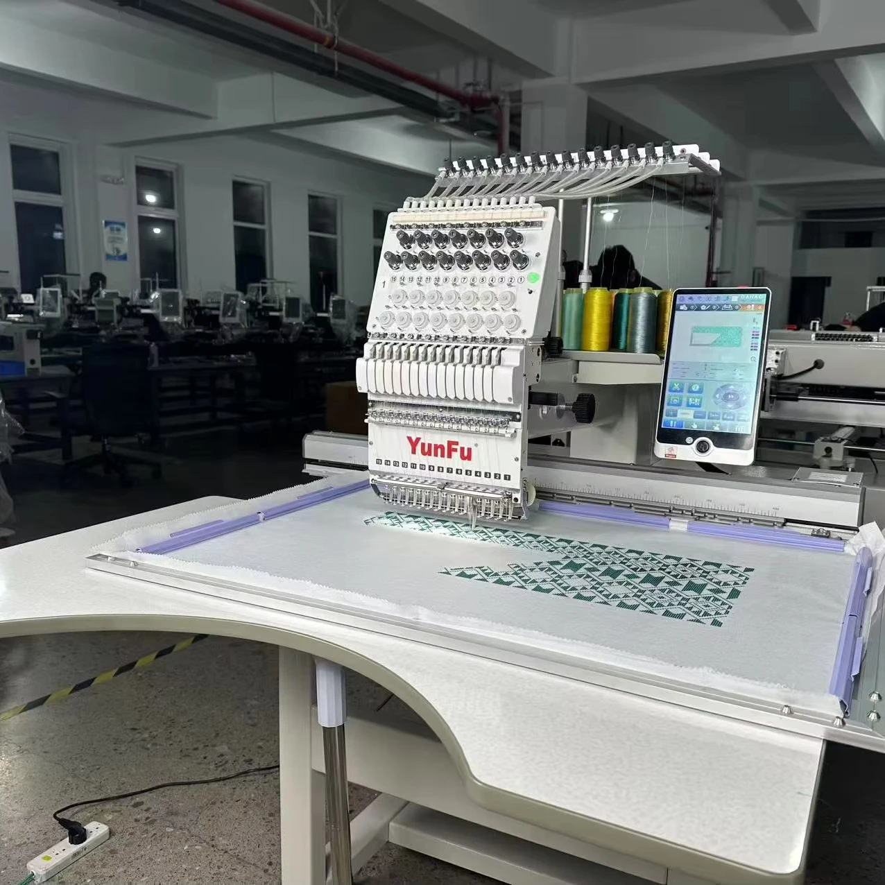 

Embroidery Machine Single Head Embroidery Machine Computerized 12 15 Needles For Nigeria Africa Hat Clothes Big Area 500 800