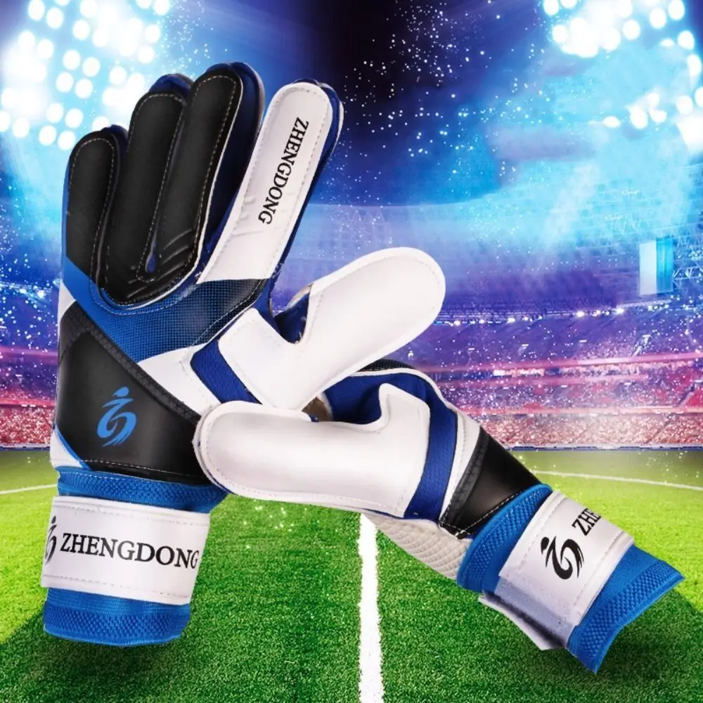 Wear-resistant Football Gloves Anti-slip Thick Latex Goalkeeper Gloves Excellent Non-Slip Goalkeeper Training Gloves Children