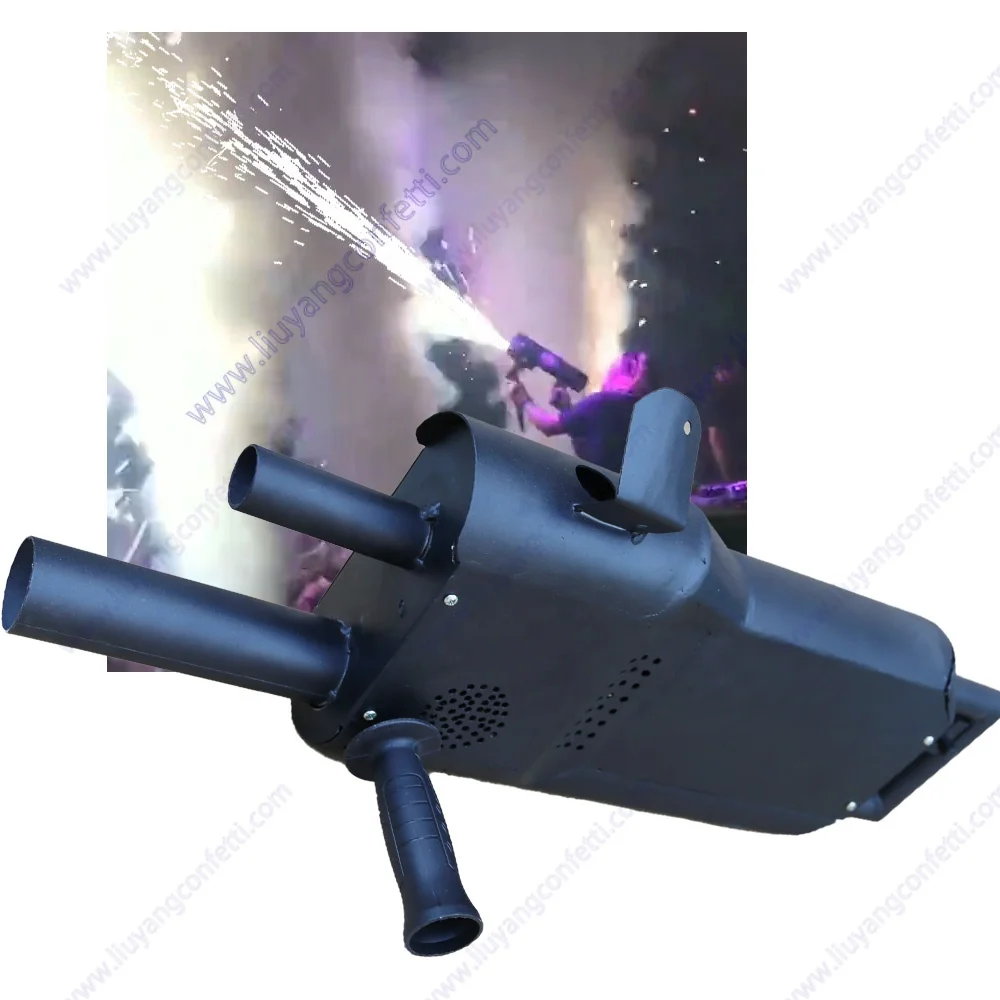 Firing Ice Titanium Powder Sparkle Gun Fire Dj Party Disco Sparkler Firework Stage Decor Pyrotechnic Wedding Cold Spark Machine