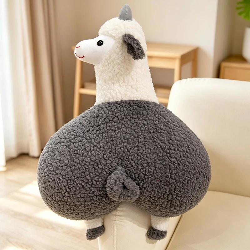 Sheep Butt Pillow Adorable Sheep Stuffed Plush Animals Hug Pillows Sofa Chair Seat Cushion Waist Support Home Decor For Friends