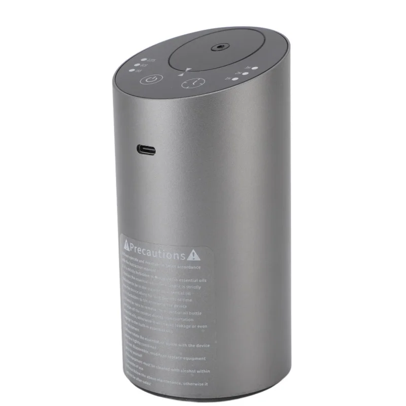 

Car Aromatherapy Diffuser With Timer Low Noise Anti Leakage Aluminum Alloy Portable Waterless Car Diffuser For Bedroom Office