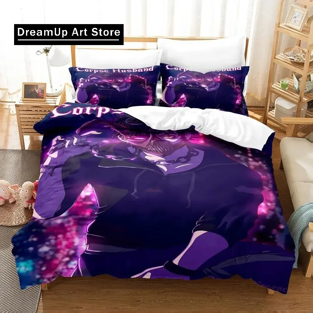 3D Print Cartoon Corpse Husband Bedding Set Boys Girls Twin Queen King Size Duvet Cover Pillowcase Bed boys Adult Bedroom