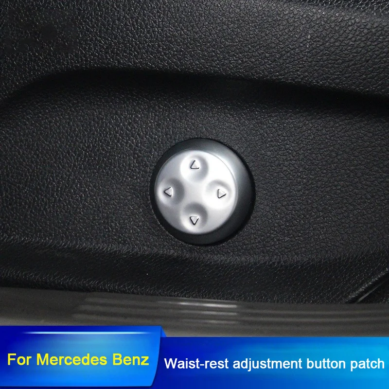 

Seat Waist Adjustment Knob Stickers Decoration Cover For Mercedes Benz A B C E Class GLA GLK GLE CLA CLS GLC W204 W205 W213 X204