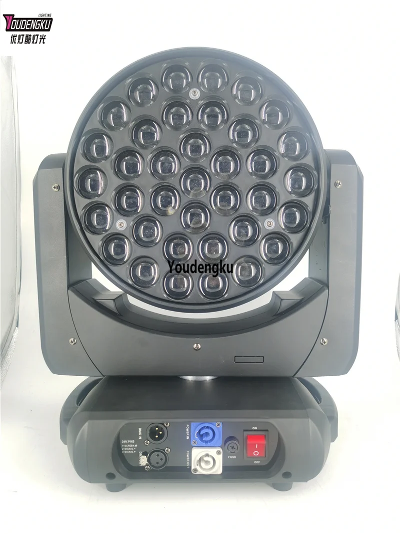 2 pieces ring control 37*15w rgbw 4in1 wash zoom led moving head light Disco DJ Concert Theater Club dj