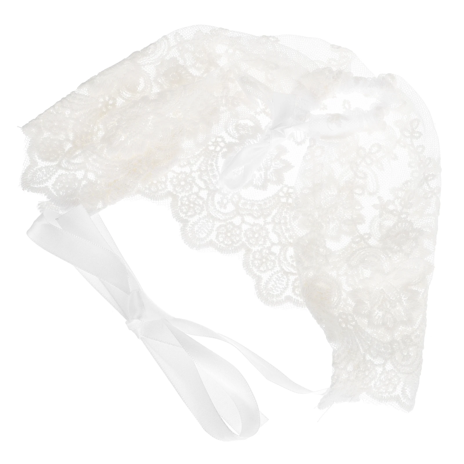 

Baby Lace Bonnet Kids Cotton Hat Toddler Sun Protection White Caps Girl Spring Summer Adjustable Size Decorative Gift