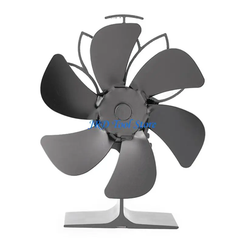 

A2UD Winter Stove Fan Sf505g 6-blade Upgrade Heat Powered Fan for Wood Log for Burner Auto-sensing Fireplace Fan Eco Friendly