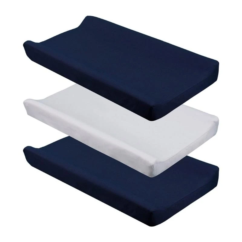 Y4UD 3Pcs Breathable Cover Fit Standard Changing Pads Replacement Changing Pad Cover