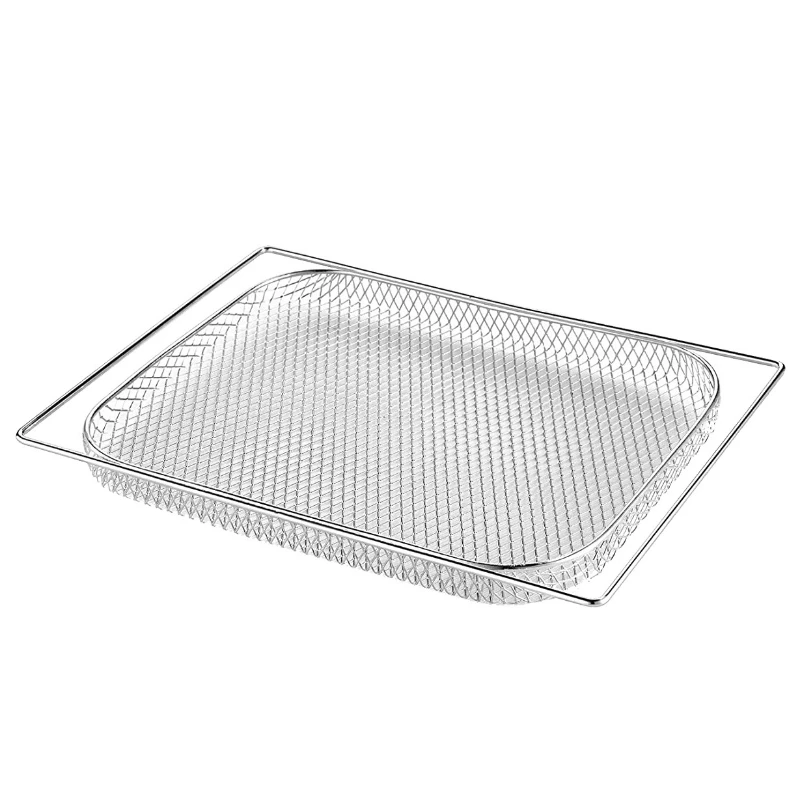 Wire electroplating Air fryer oven square basket Wire Rack electric oven baking grill for oven air fryer Roasting mesh Basket