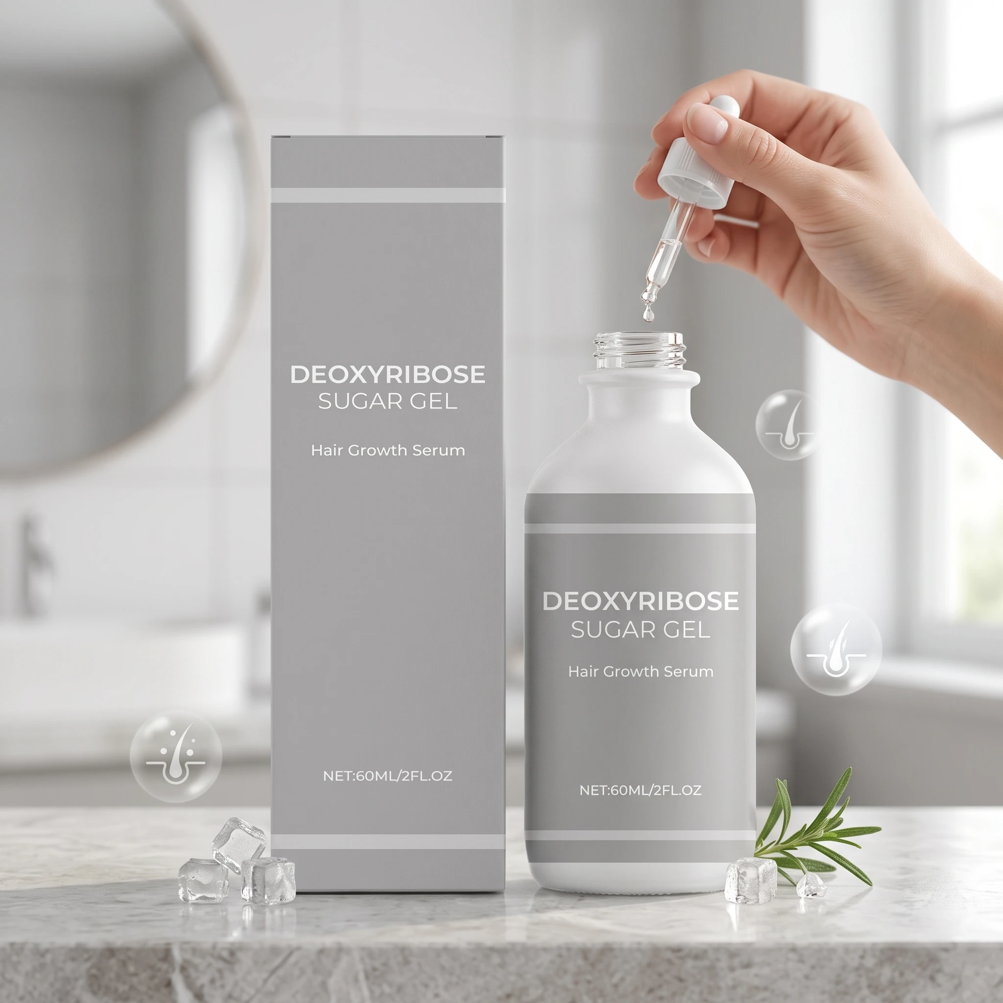 Hair Growth Essence Absorbs Excess Oil Soothes Dry Scalp Improves Toughness Reduces Fragile Hair Breakage Nourishing Hair Serum
