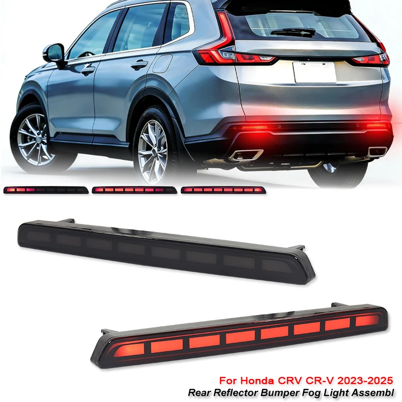 Car LED Rear Fog Lamp For Honda CR-V CRV 2023 2024 2025 Car Bumper Brake Light Reflector Turn Signal Indicators