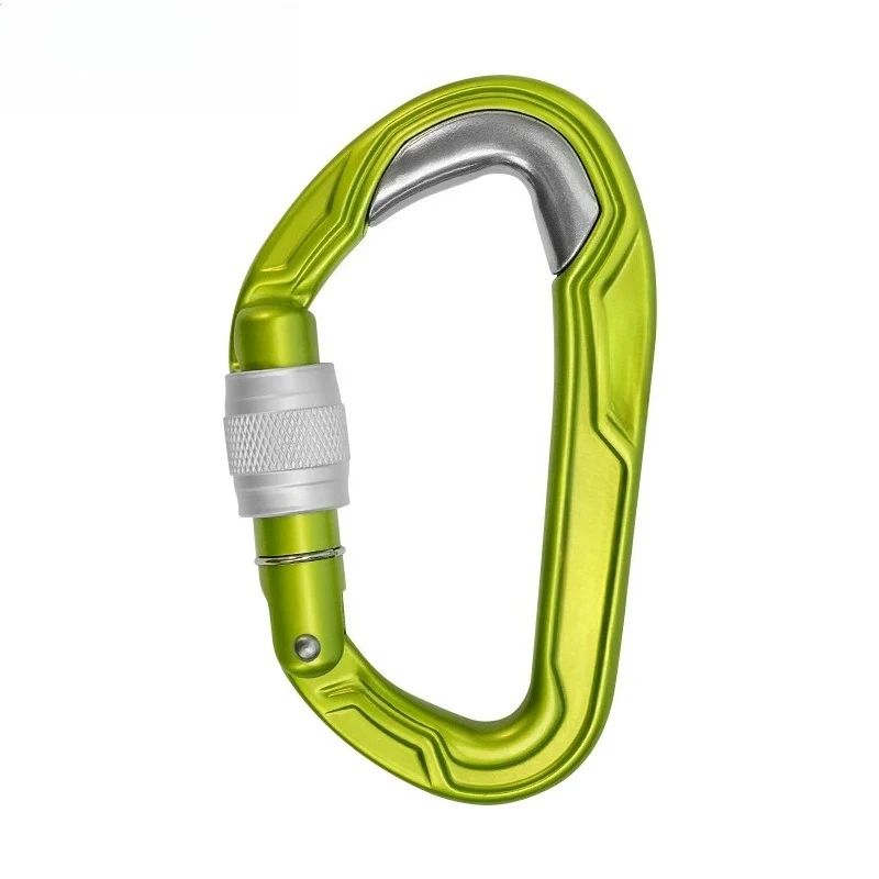 Bulletproof Screw Gate Rock Climbing Ice Climbing Mountaineering Steel Lined D Main Lock