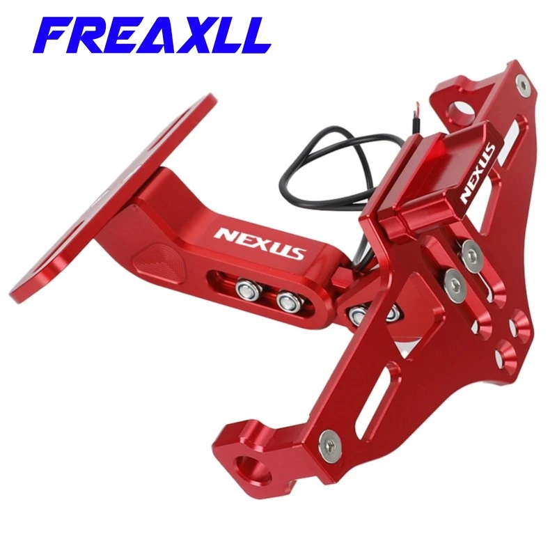 

Motorcycle FOR GILERA NEXUS Nexus 125 250 300 500 E3 2002-2023 2024 2022 Rear License Plate Bracket Holder LED Turn Signal Light
