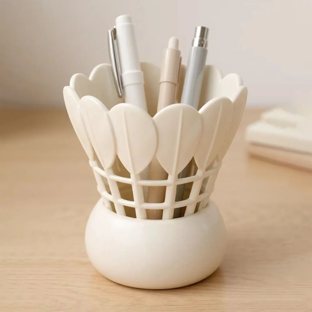 3D printing stationery badminton pen holder storage container, stationery storage pen holder, makeup brush storage