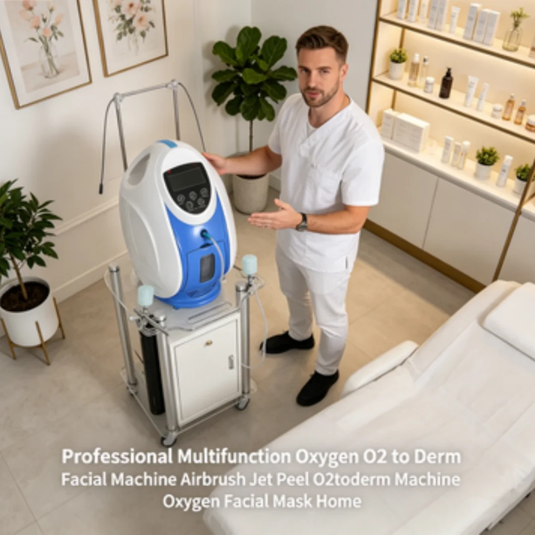 

Professional Multifunction Oxygen O2 to Derm Facial Machine Airbrush Jet Peel O2toderm Machine Oxygen Facial Mask Home