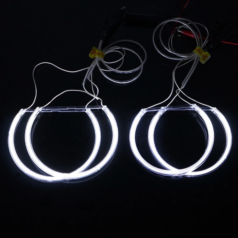 12X Ccfl Angel Eye Halo LED Ring Light White Non-Projector For Bmw E46 3 Series