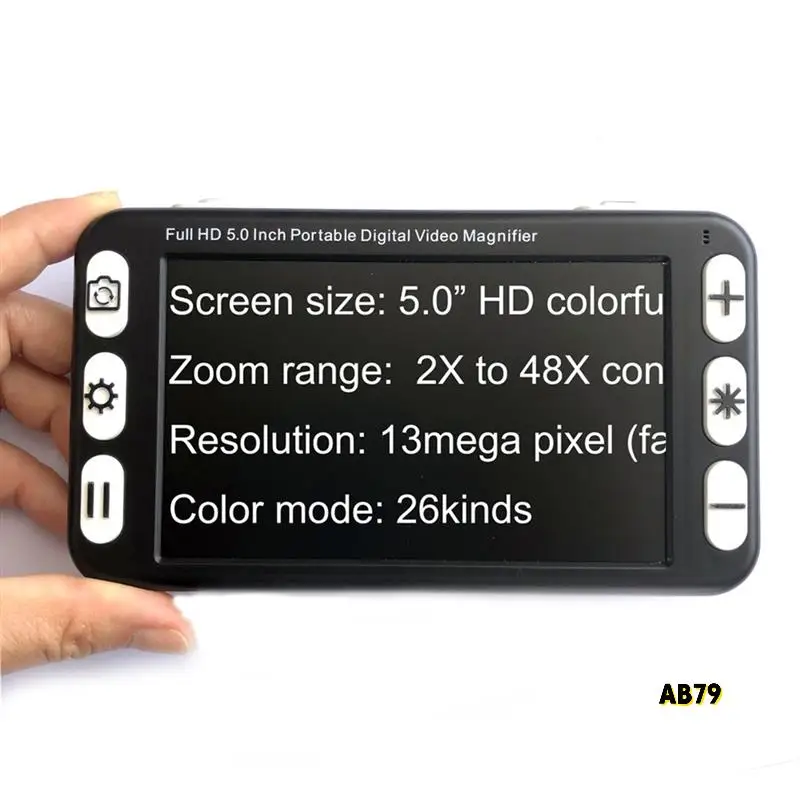 5-дюймовый ЖК-дисплей, портативная лупа, видеолупа низкого зрения, электронное средство для чтения, цифровая видеолупа, вилка европейского стандарта